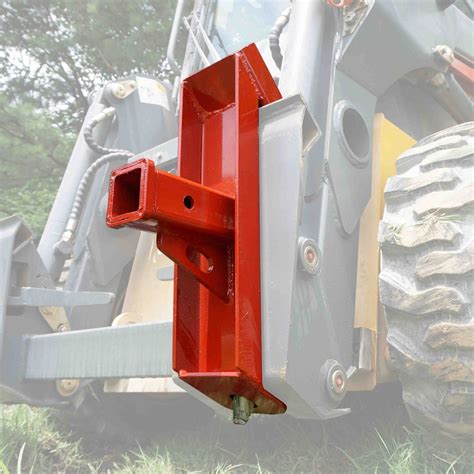 trailer hitch receiver for skid steer quick attach|skid steer ball hitch attachment.